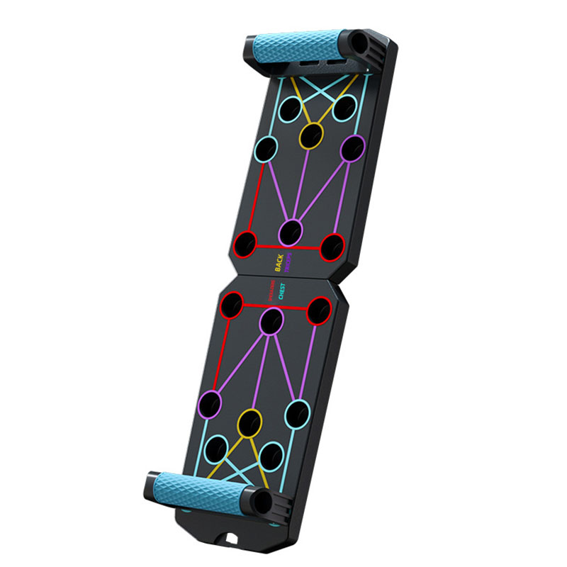 Push Up Board - กระดานฝึกซ้อมแบบพับได้อเนกประสงค์ – อุปกรณ์ออกกำลังกายสำหรับการฝึกกล้ามเนื้อหน้าอกและหน้าท้อง ช่วยในการฝึกแพลงค์