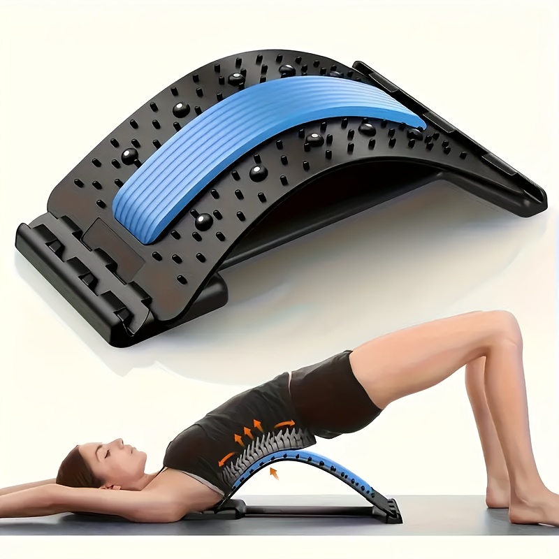 Posture Corrector Back - อุปกรณ์ปรับระดับการยืดหลังและแก้ไขท่าทาง 4 ระดับ ที่รองหลังตามหลักสรีรศาสตร์พร้อมฟังก์ชันนวด, ที่จับที่มั่นคง