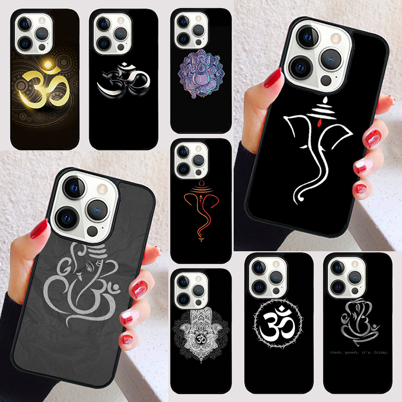 Yoga Fitness Apple - เคสโทรศัพท์ลายอูม โอม โยคะ สัญลักษณ์ฮินดู สำหรับฟิตเนส ยิม