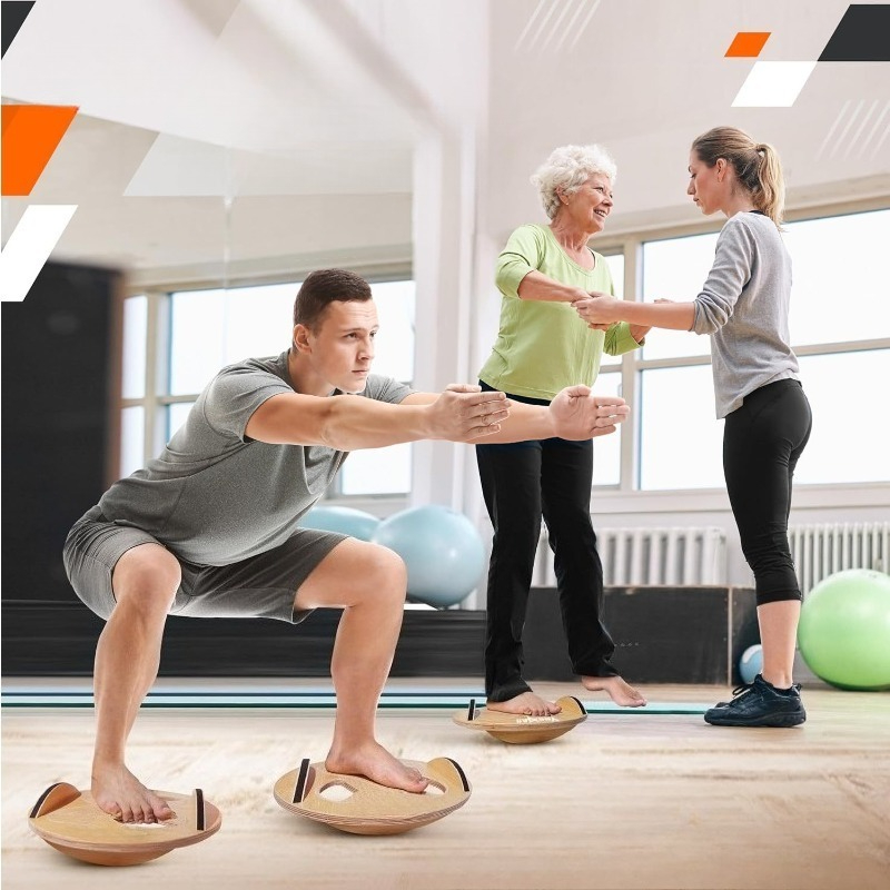 แผ่นไม้ทรงตัวสำหรับออกกำลังกาย - Yoga Fitness Training บทวิจารณ์และราคา