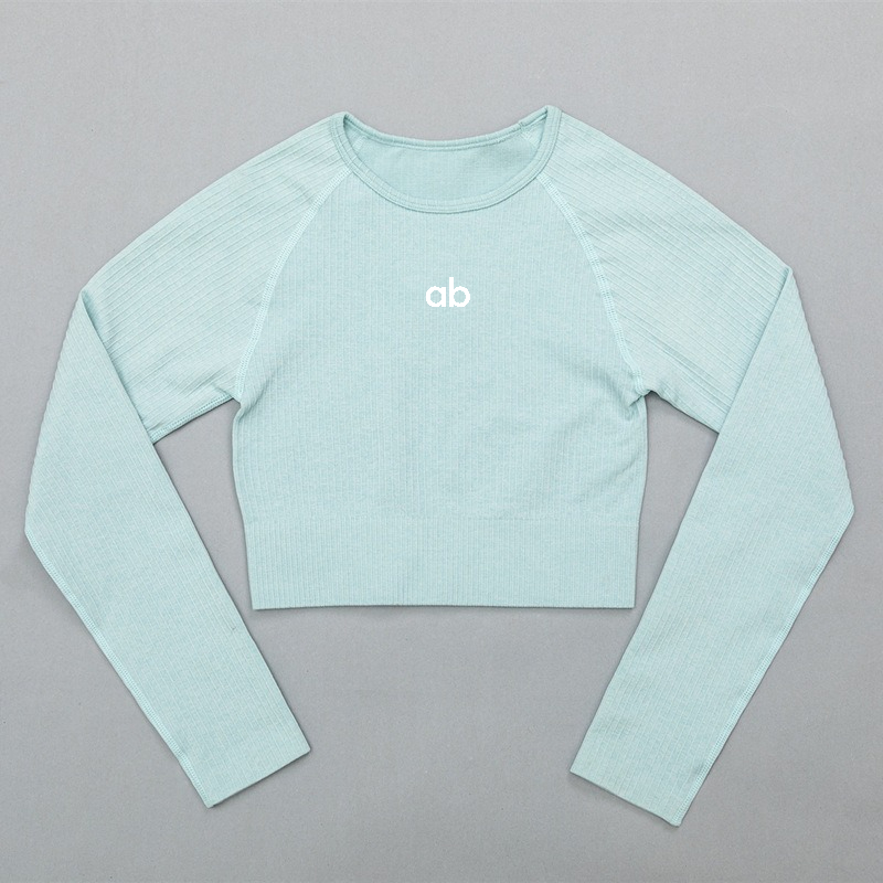 เสื้อครอปแขนยาวไร้ตะเข็บสำหรับ - Yoga Of Fitness บทวิจารณ์และราคา